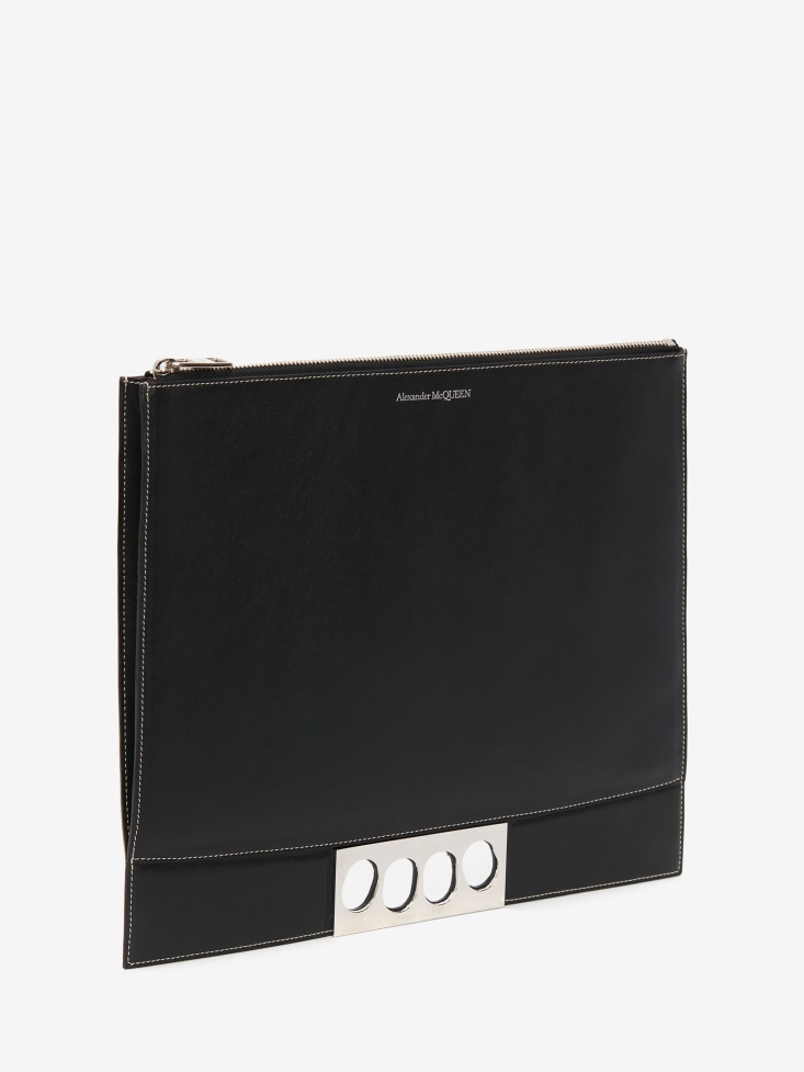 Black Men's The Grip Zip Pouch Fashion Alexander McQueen
