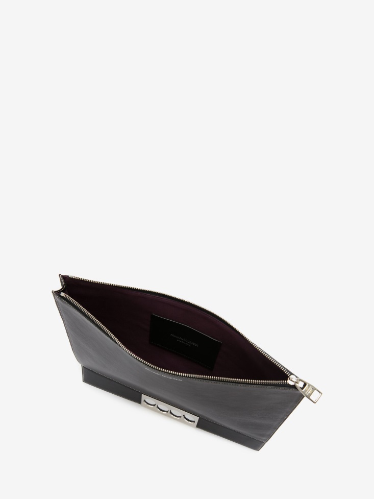 Black Men's The Grip Zip Pouch Fashion Alexander McQueen