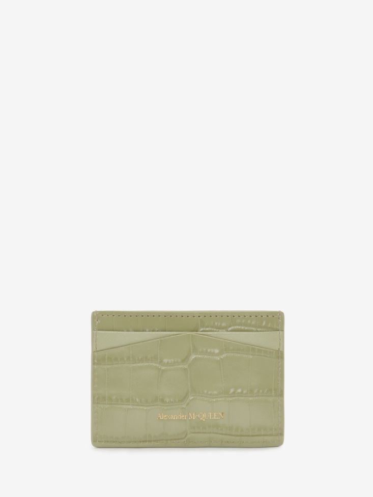 Women's Skull Card Holder Fashion Alexander McQueen Sage