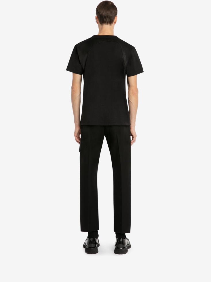 Fashion Alexander McQueen Black Men's Ma-1 Pocket Tailored Trousers