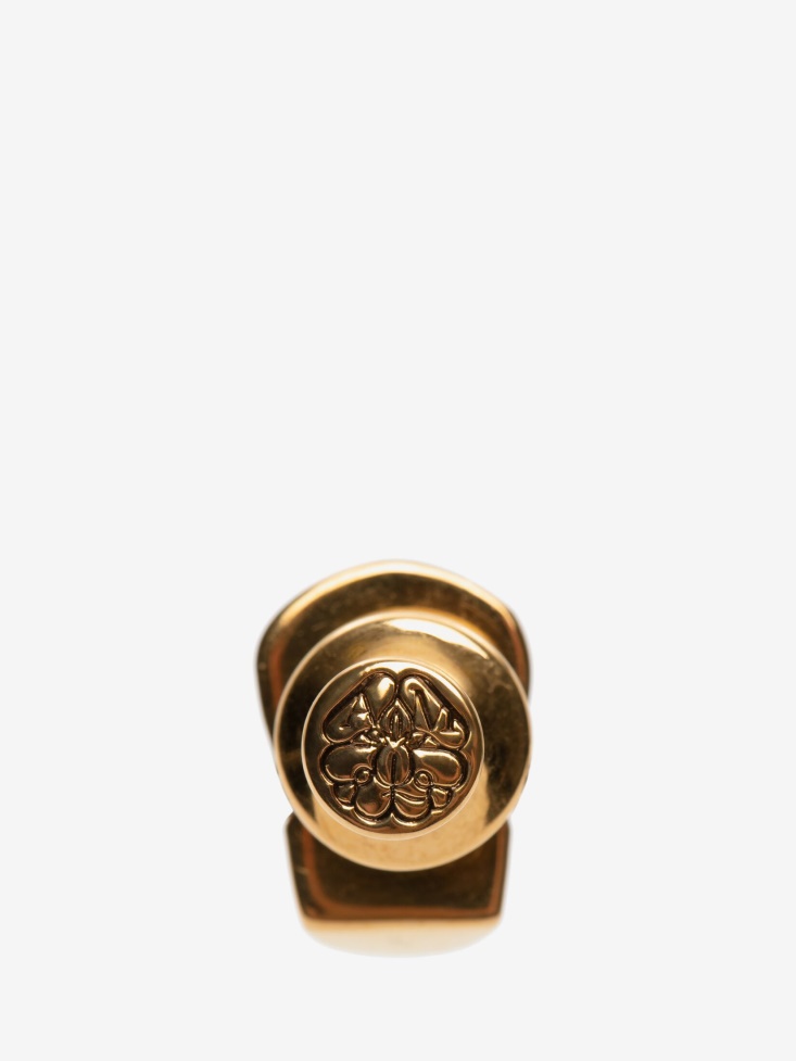 Men's Skull Pin Badge Fashion Alexander McQueen Antique Gold
