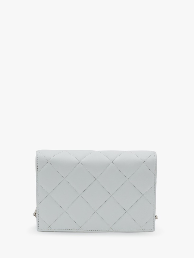 Fashion Alexander McQueen White/Black Women's Small Skull Bag