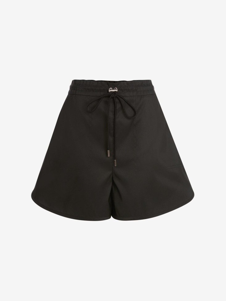 Fashion Alexander McQueen Women's Polyfaille Shorts Black