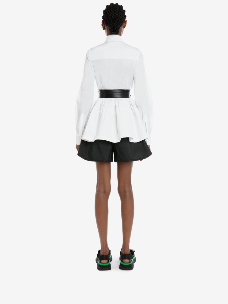 Fashion Alexander McQueen Women's Polyfaille Shorts Black