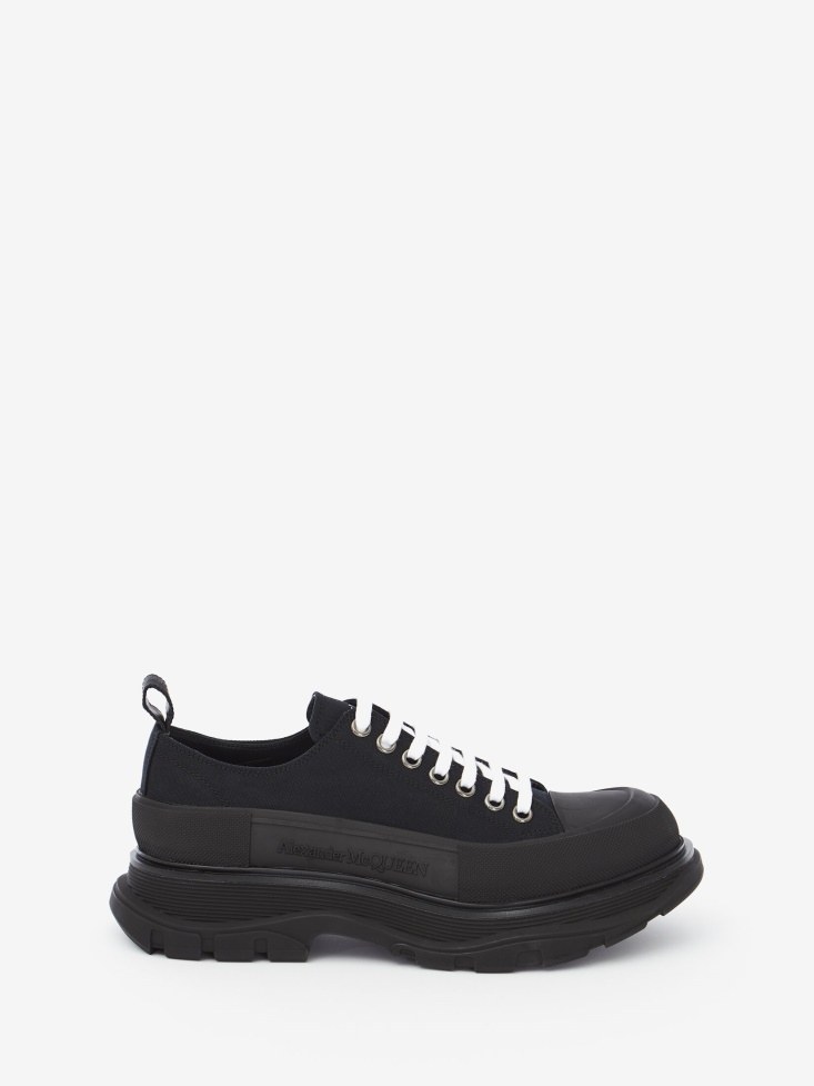 Fashion Alexander McQueen Black Men's Tread Slick Lace Up