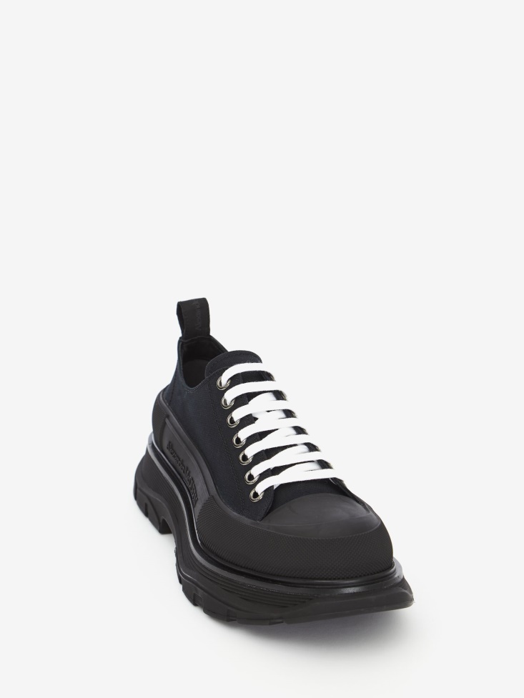 Fashion Alexander McQueen Black Men's Tread Slick Lace Up