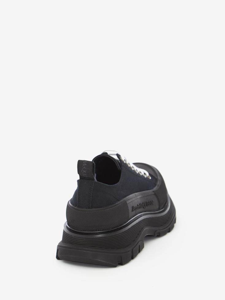 Fashion Alexander McQueen Black Men's Tread Slick Lace Up