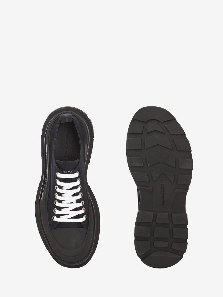 Fashion Alexander McQueen Black Men's Tread Slick Lace Up
