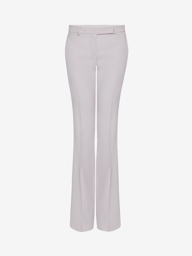 Fashion Alexander McQueen Spring Blue Women's Narrow Bootcut Trousers