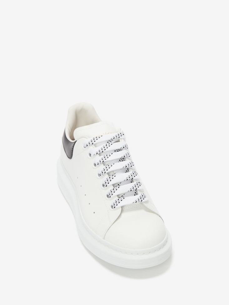 Men's Oversized Sneaker in White/Black Fashion Alexander McQueen