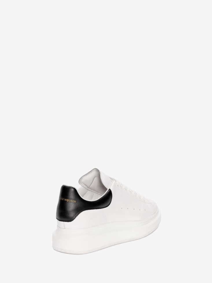 Men's Oversized Sneaker in White/Black Fashion Alexander McQueen