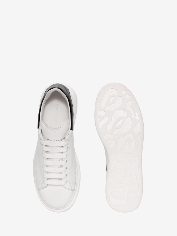 Men's Oversized Sneaker in White/Black Fashion Alexander McQueen