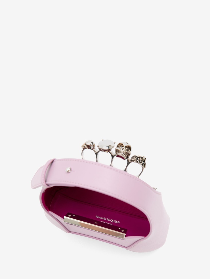 Women's The Jewelled Hobo Mini Bag Fashion Alexander McQueen Antique Pink