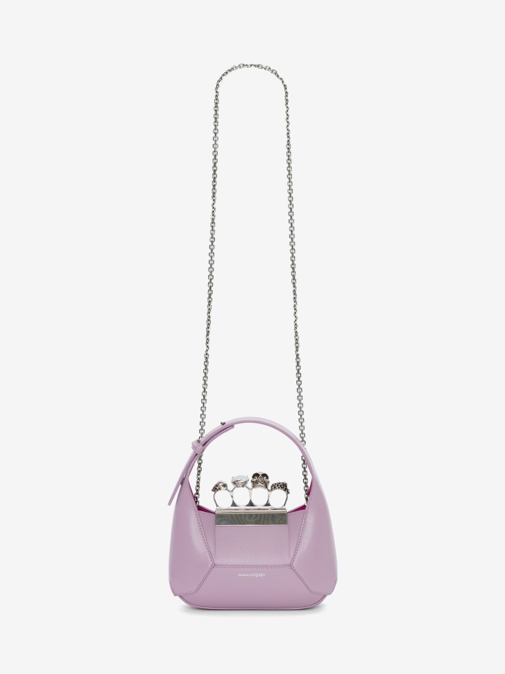 Women's The Jewelled Hobo Mini Bag Fashion Alexander McQueen Antique Pink