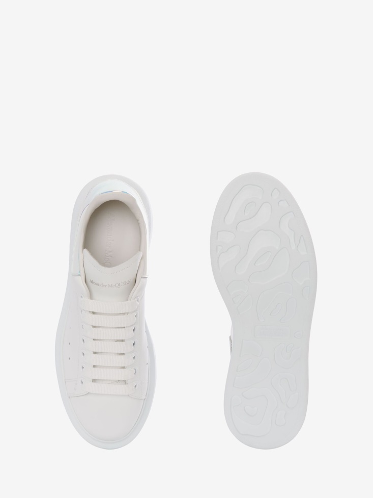 White/Shock Pink Fashion Alexander McQueen Women's Oversized Sneaker