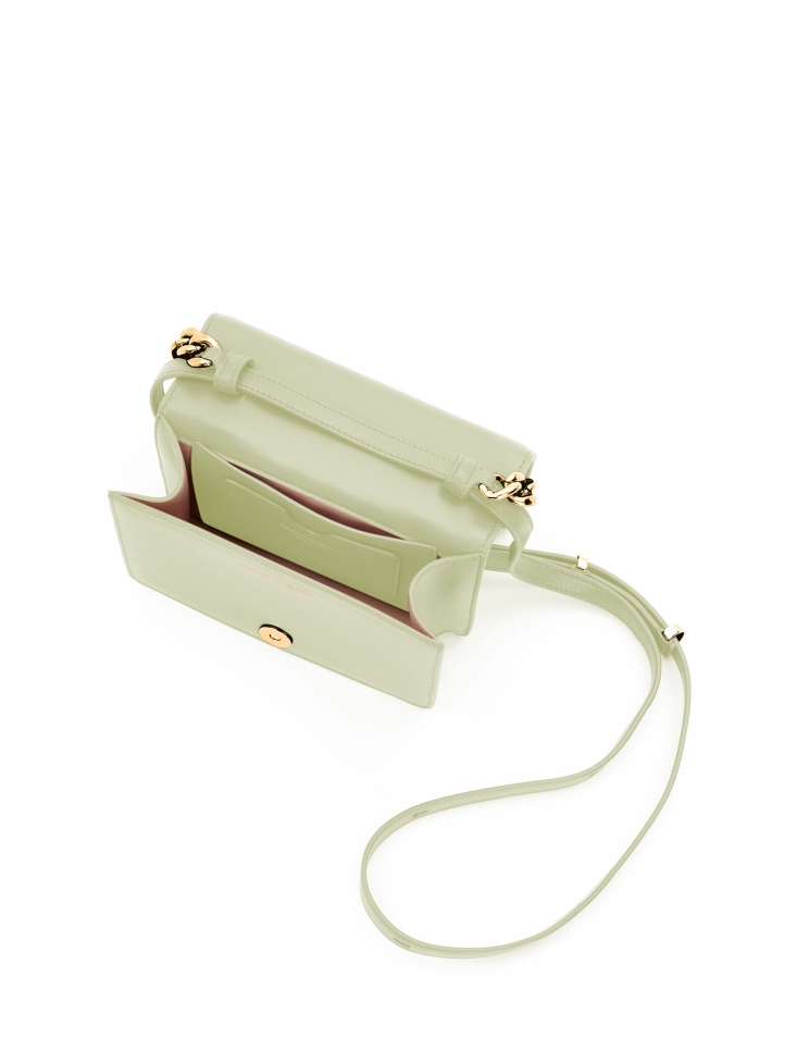Fashion Alexander McQueen Women's The Four Ring Mini With Chain Sage
