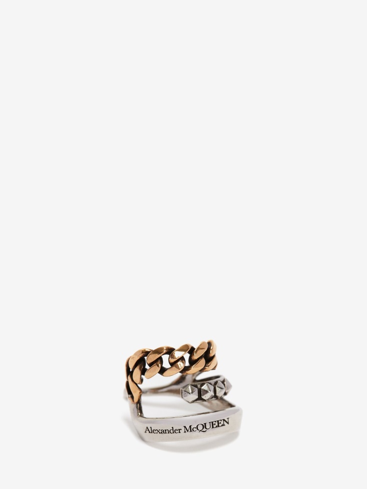 Antique Silver/Antique Gold Fashion Alexander McQueen Women's Punk Ear Cuff