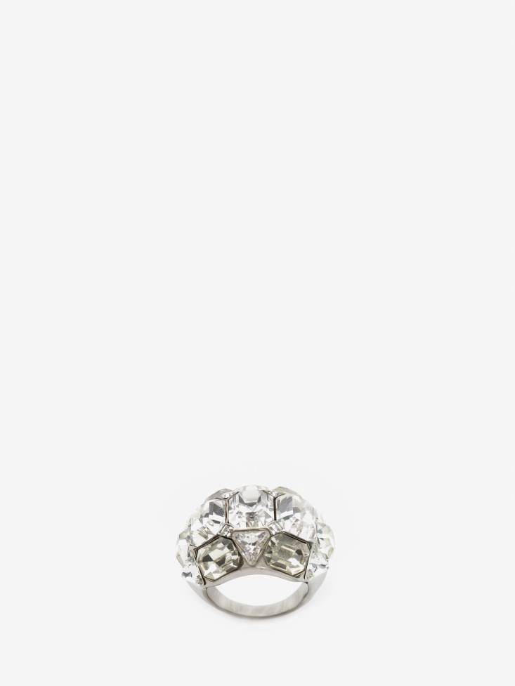 Fashion Alexander McQueen Women's Cosmic Ring Antique Silver