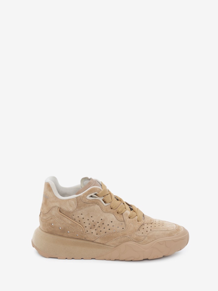 Men's Court Trainer Fashion Alexander McQueen Beige