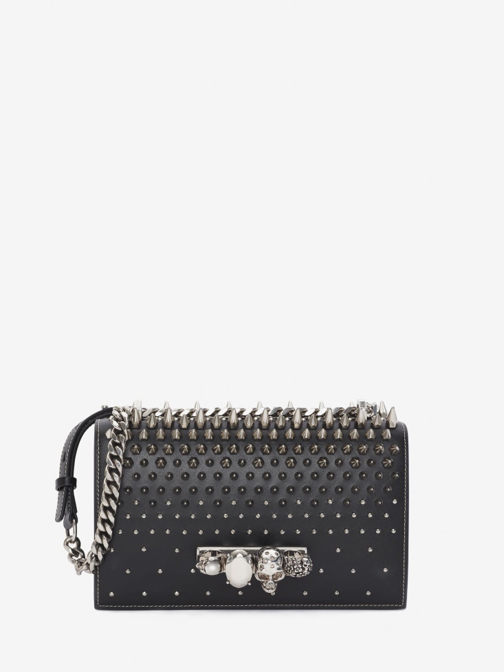 Fashion Alexander McQueen Black Women's Jewelled Satchel