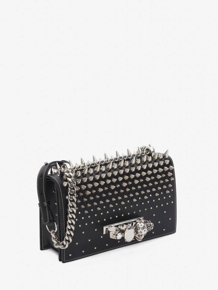 Fashion Alexander McQueen Black Women's Jewelled Satchel
