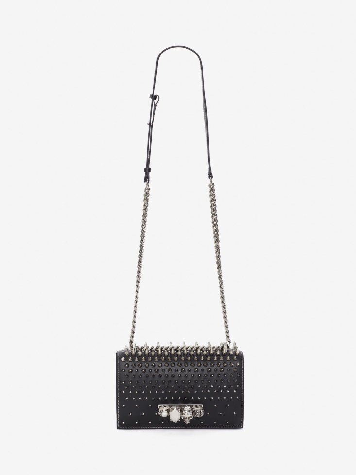 Fashion Alexander McQueen Black Women's Jewelled Satchel
