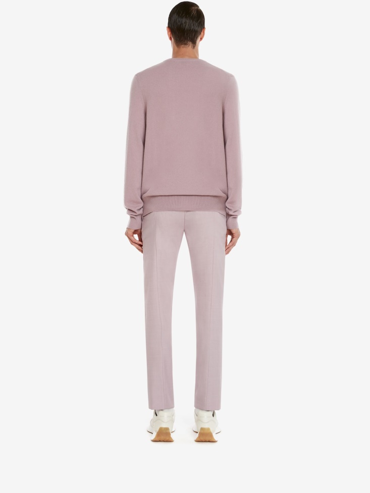 Lilac Fashion Alexander McQueen Men's Skull Crew Neck Jumper