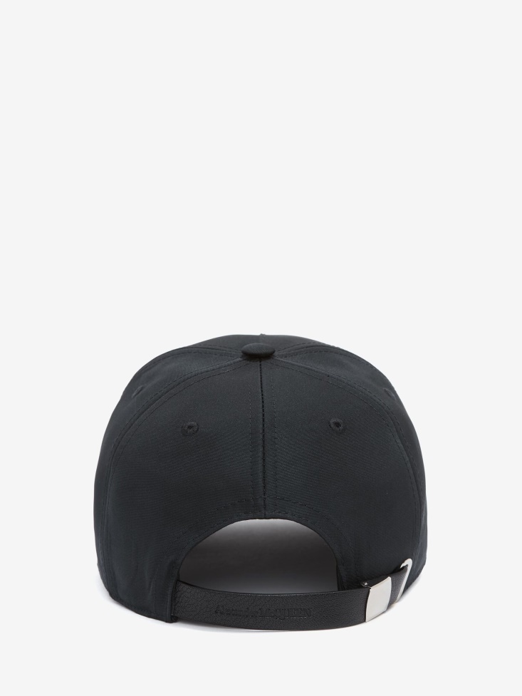 Men's in Graffiti Baseball Cap Black/Ivory Fashion Alexander McQueen