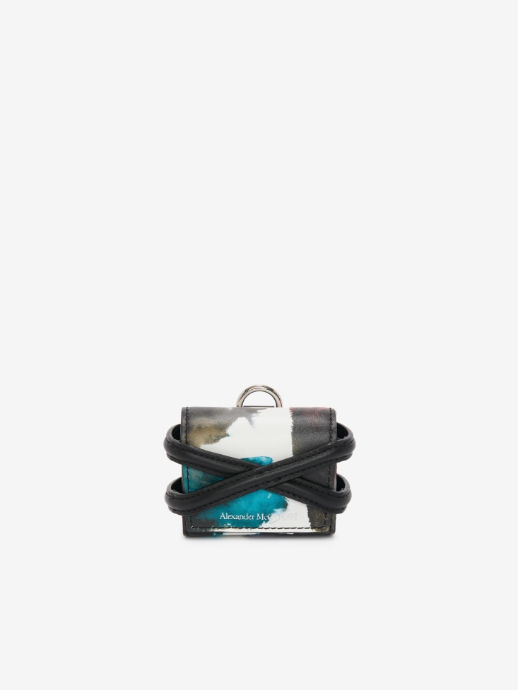 Fashion Alexander McQueen Men's Watercolour Graffiti The Harness Airpods Pro Case Multicolour