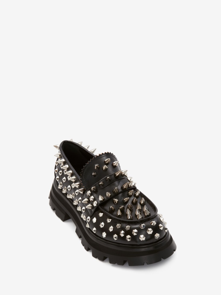 Women's Wander Loafer Fashion Alexander McQueen Black/Silver