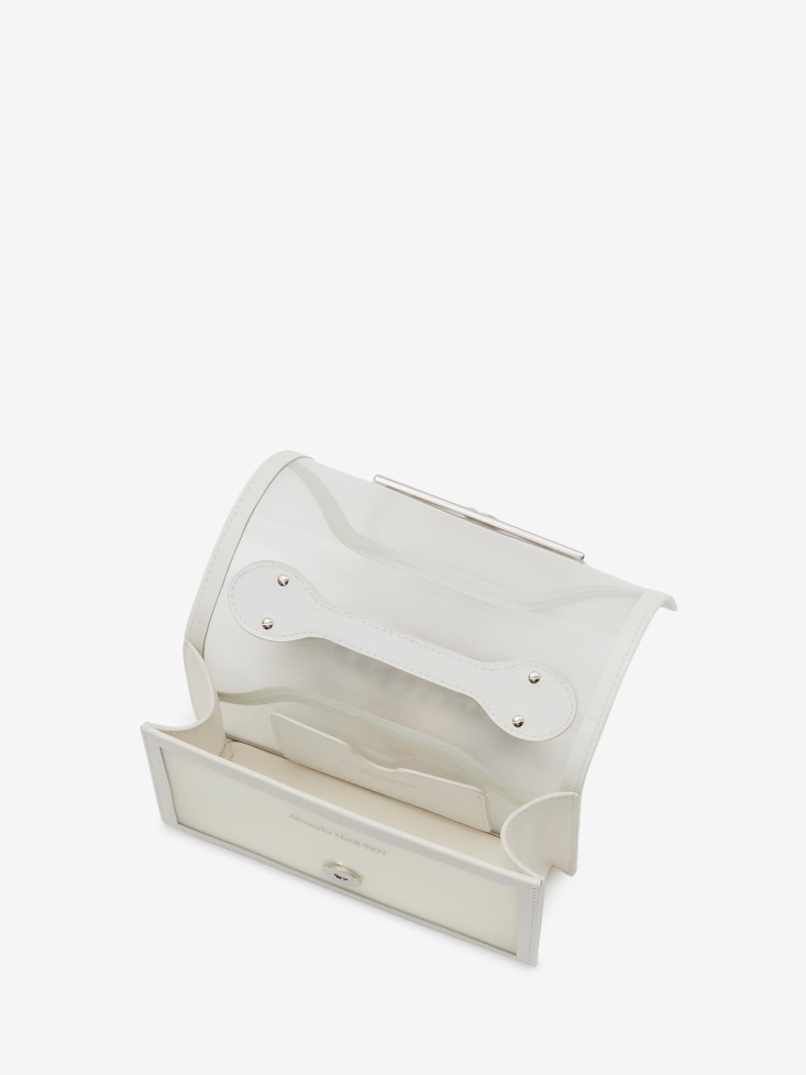 Fashion Alexander McQueen Transparent Women's Mini Jewelled Satchel