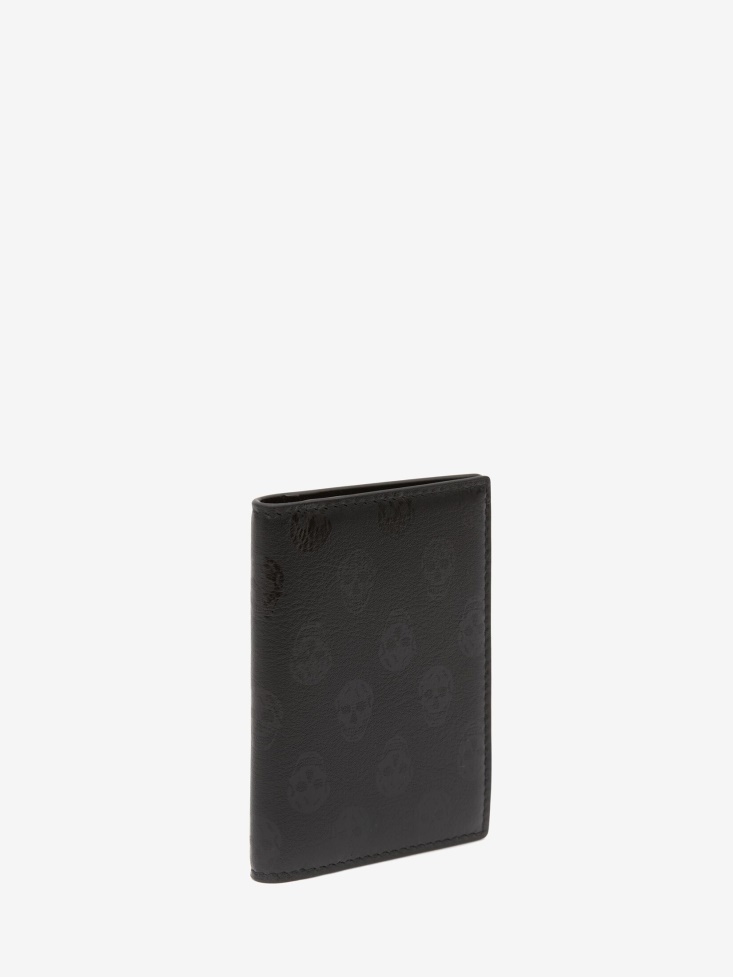 Men's Biker Skull Pocket Organiser Fashion Alexander McQueen Black