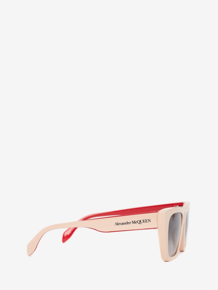 Fashion Alexander McQueen Women's Selvedge Cat-Eye Sunglasses Pink
