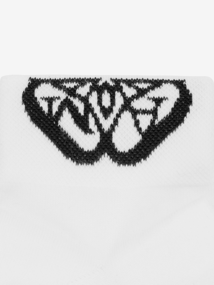 Women's Cut Seal Logo Socks Fashion Alexander McQueen White/Black
