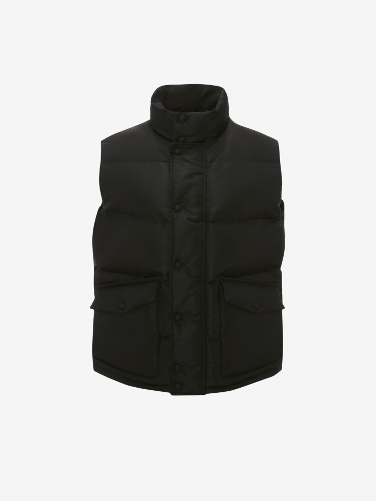 Men's in Graffiti Puffer Waistcoat Fashion Alexander McQueen Black
