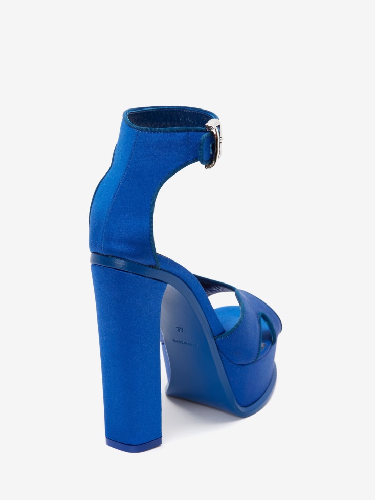 Electric Blue Fashion Alexander McQueen Women's Platform Butterfly Sandal