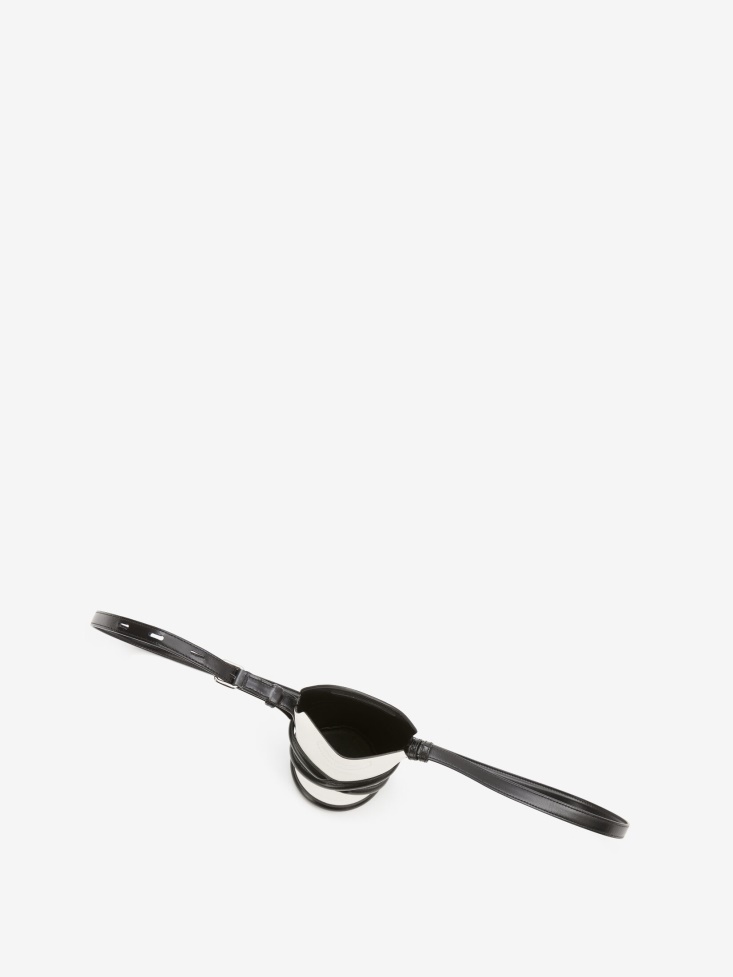 Women's The Curve Mini Ivory/Black Fashion Alexander McQueen