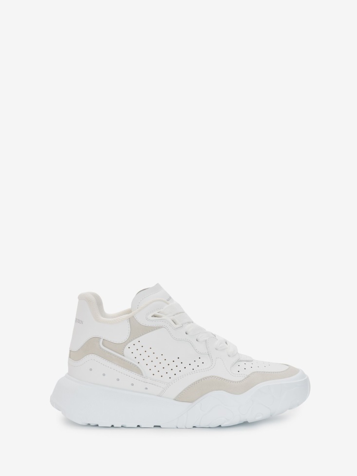 White Fashion Alexander McQueen Women's Court Trainer