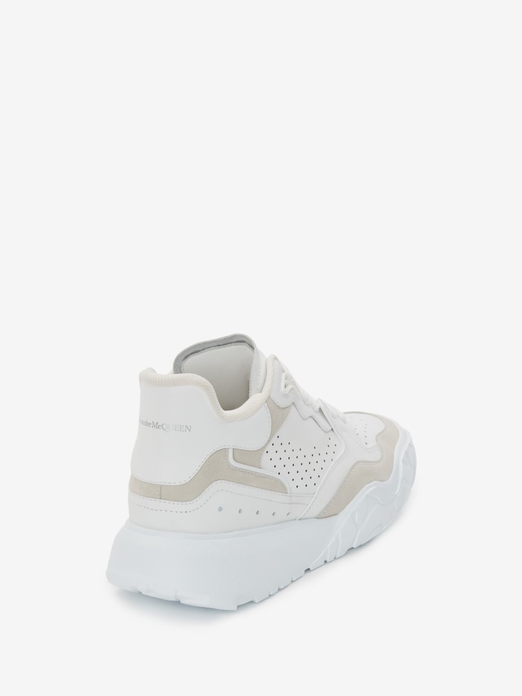 White Fashion Alexander McQueen Women's Court Trainer