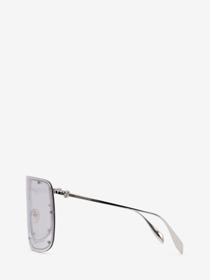 Silver Fashion Alexander McQueen Women's Skull Mask Sunglasses