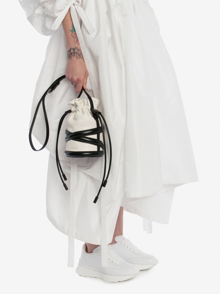 Fashion Alexander McQueen Ivory/Black Women's The Soft Curve