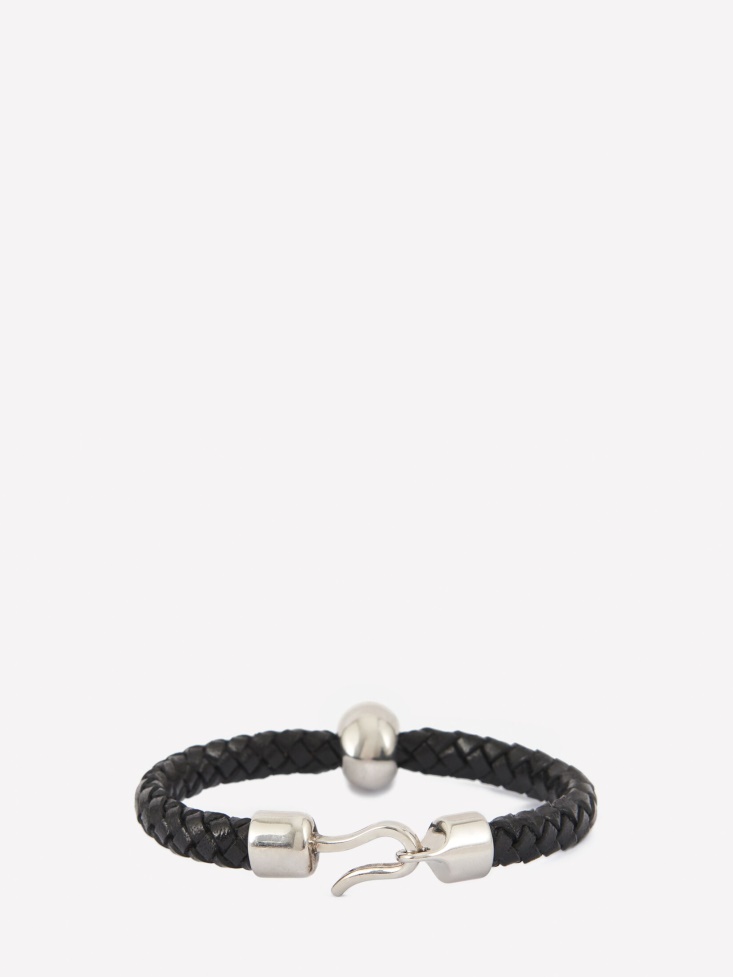 Black Men's Skull Leather Bracelet Fashion Alexander McQueen