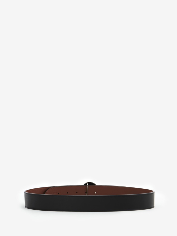 Black Men's 3D Skull Belt Fashion Alexander McQueen