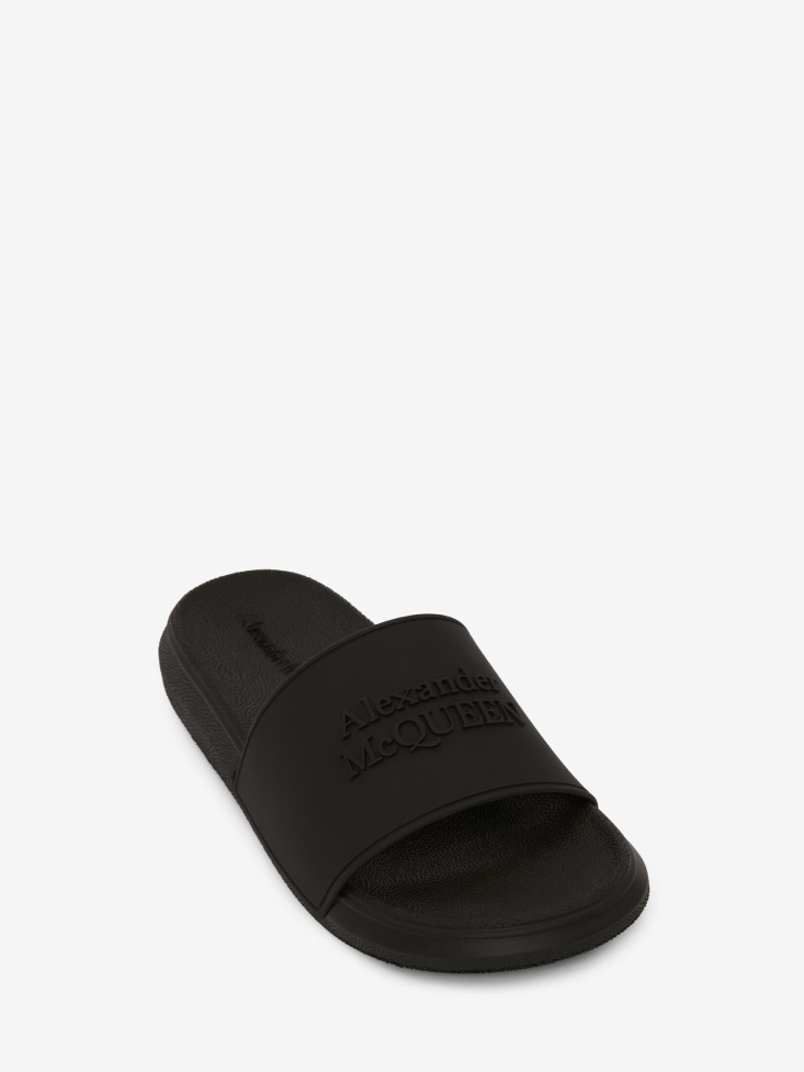 Fashion Alexander McQueen Black Women's Pool Slide