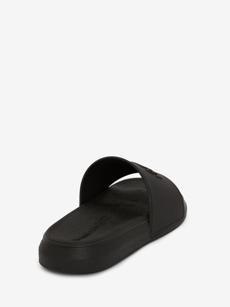 Fashion Alexander McQueen Black Women's Pool Slide