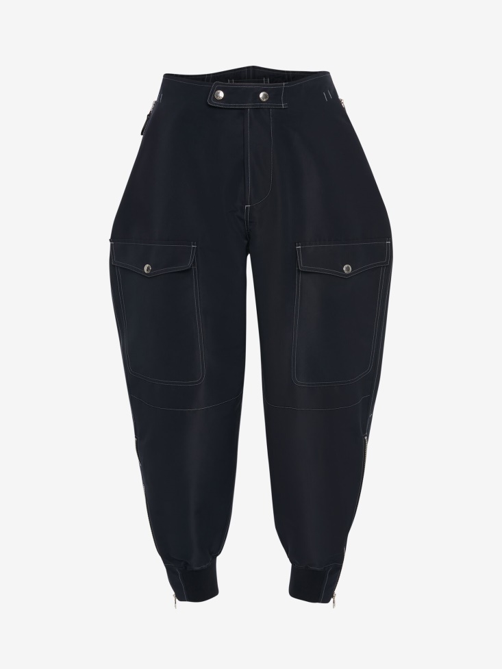 Navy Men's Parachute Trousers Fashion Alexander McQueen