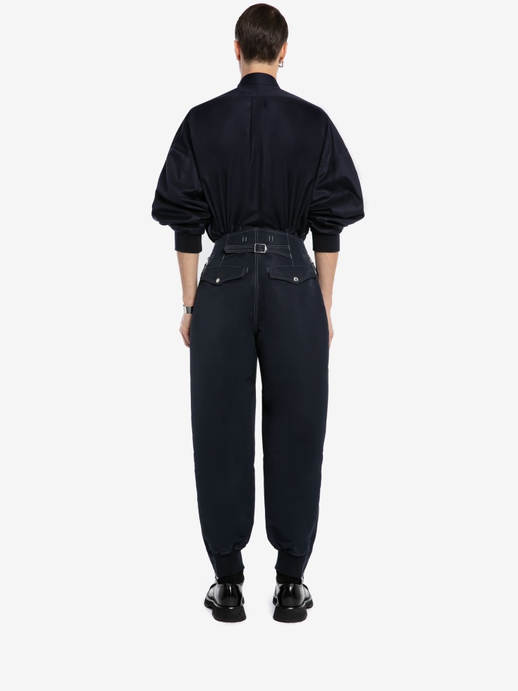 Navy Men's Parachute Trousers Fashion Alexander McQueen