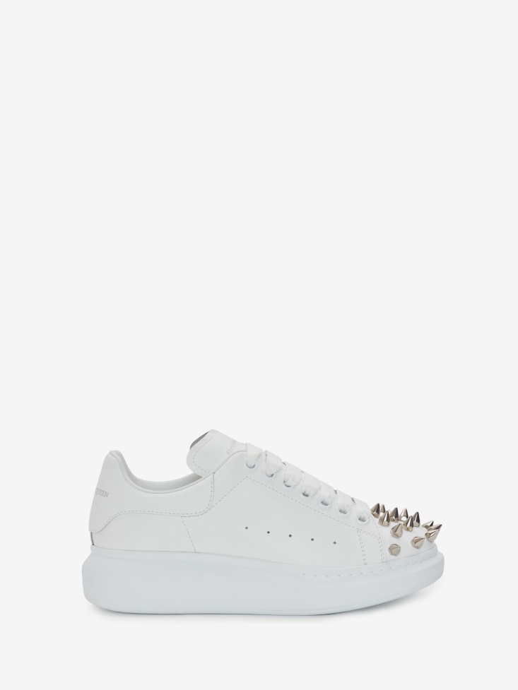 Women's Oversized Sneaker White/Silver Fashion Alexander McQueen