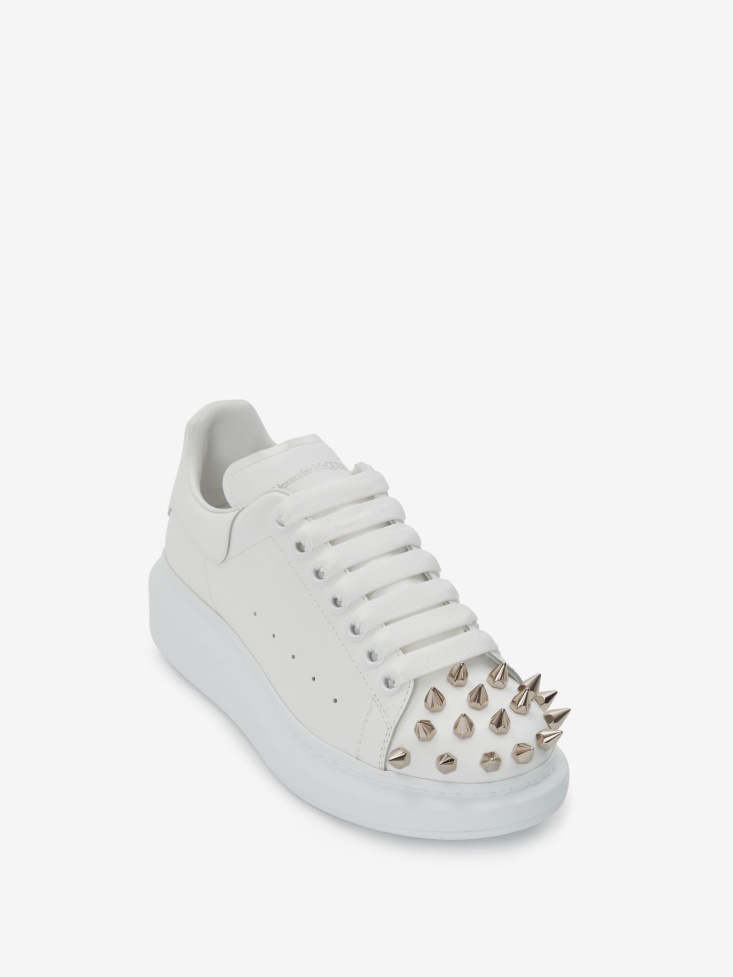 Women's Oversized Sneaker White/Silver Fashion Alexander McQueen