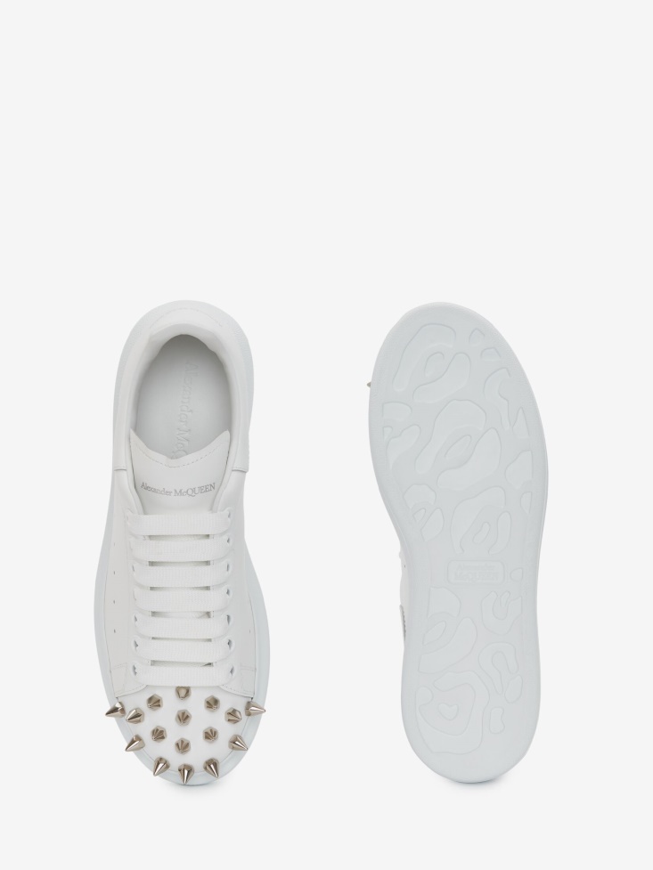 Women's Oversized Sneaker White/Silver Fashion Alexander McQueen